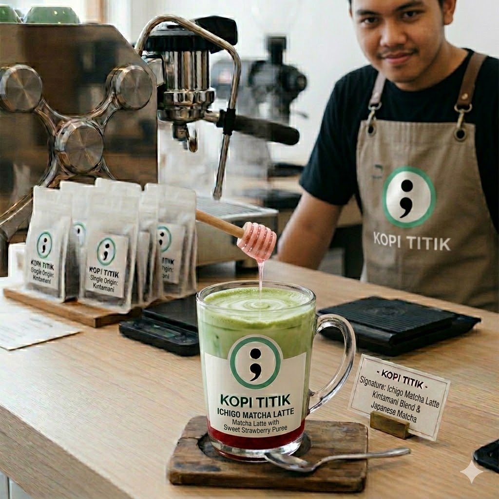 Ichigo Matcha Latte Titik Koma